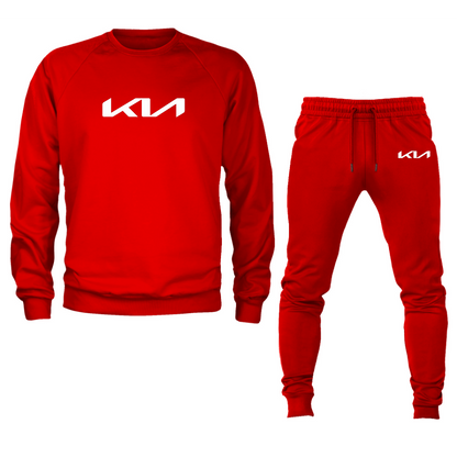 Men’s Kia Car Crewneck Sweatshirt Joggers Suit