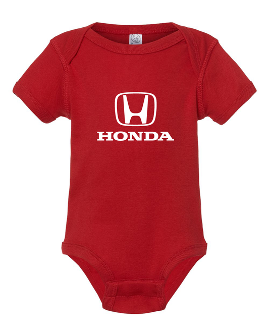 Honda Motorsport Car Baby Romper Onesie