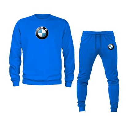 Men's BMW Motorsports Car Crewneck Sweatshirt Joggers Suit