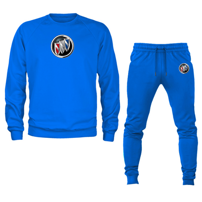 Men’s Buick Motorsports Car Crewneck Sweatshirt Joggers Suit