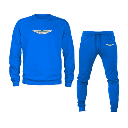 Men's Aston Martin Motorsports Car Crewneck Sweatshirt Joggers Suit