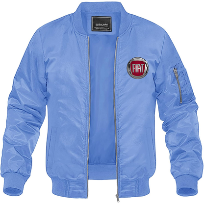 Men’s Fiat Car Lightweight Bomber Jacket Windbreaker Softshell Varsity Jacket Coat