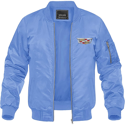 Men’s Cadillac Car Lightweight Bomber Jacket Windbreaker Softshell Varsity Jacket Coat