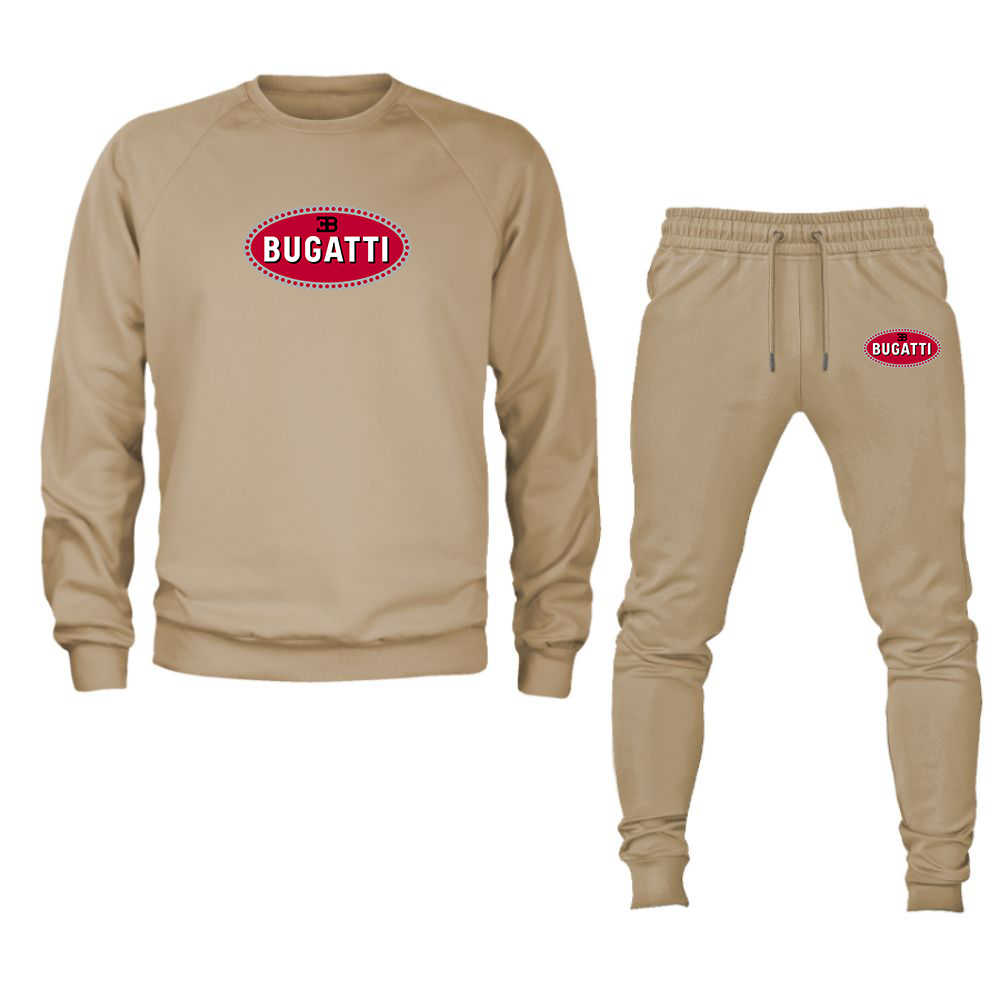 Men’s Bugatti Car Crewneck Sweatshirt Joggers Suit