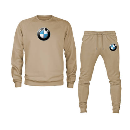 Men's BMW Motorsports Car Crewneck Sweatshirt Joggers Suit