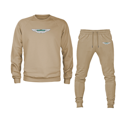 Men's Aston Martin Motorsports Car Crewneck Sweatshirt Joggers Suit