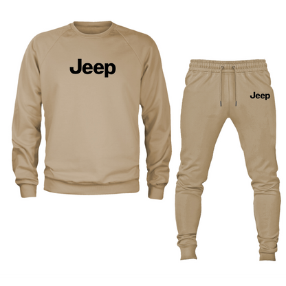 Men’s Jeep Car Crewneck Sweatshirt Joggers Suit