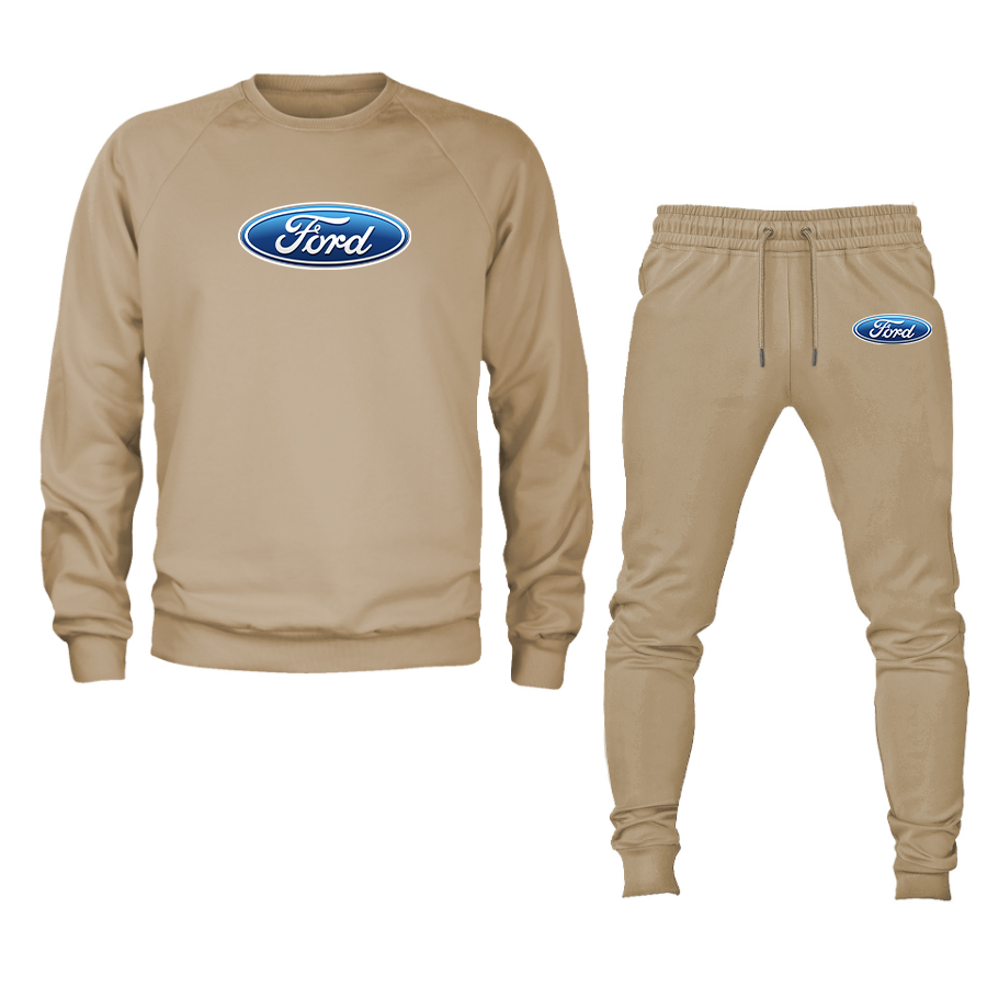 Men’s Ford Car Crewneck Sweatshirt Joggers Suit