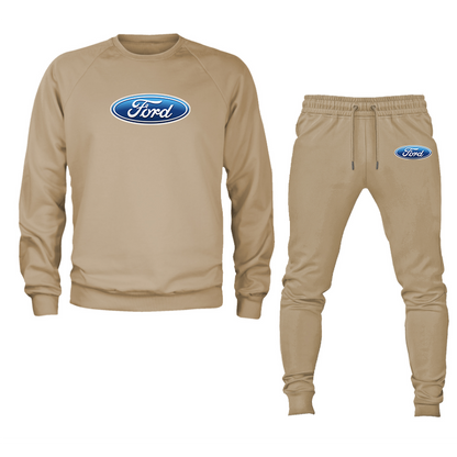 Men’s Ford Car Crewneck Sweatshirt Joggers Suit