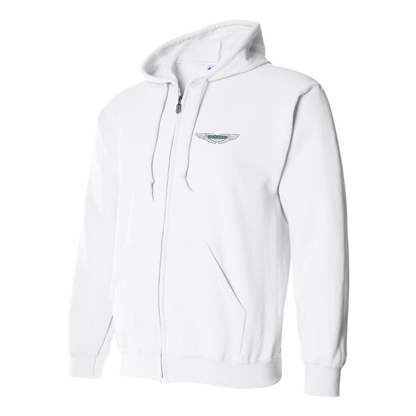 Men's Aston Martin Motorsports Car Zipper Hoodie