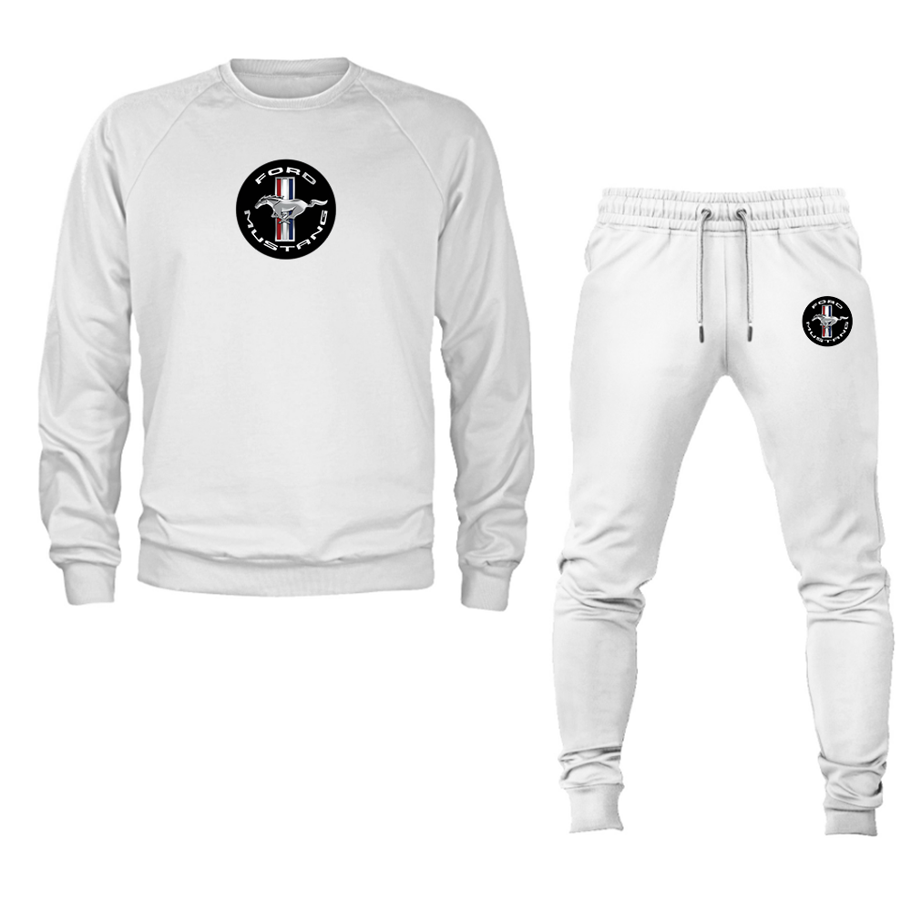 Men’s Ford Mustang Motorsport Car Crewneck Sweatshirt Joggers Suit