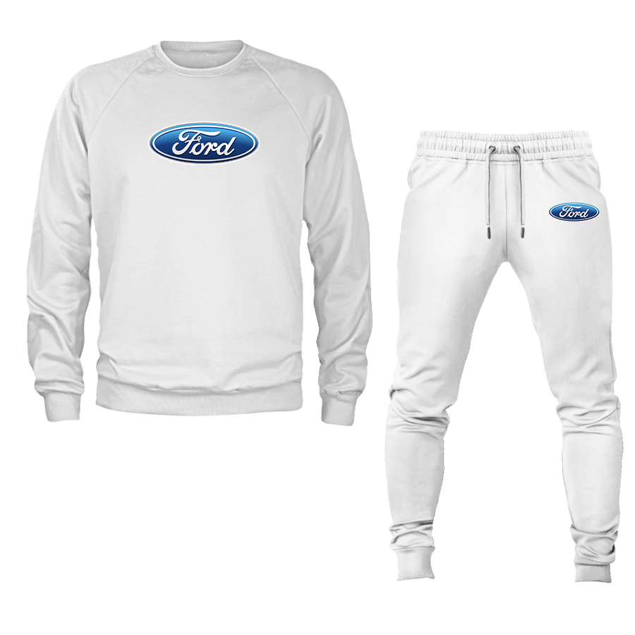 Men’s Ford Car Crewneck Sweatshirt Joggers Suit