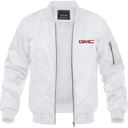 Men’s GMC Car Lightweight Bomber Jacket Windbreaker Softshell Varsity Jacket Coat