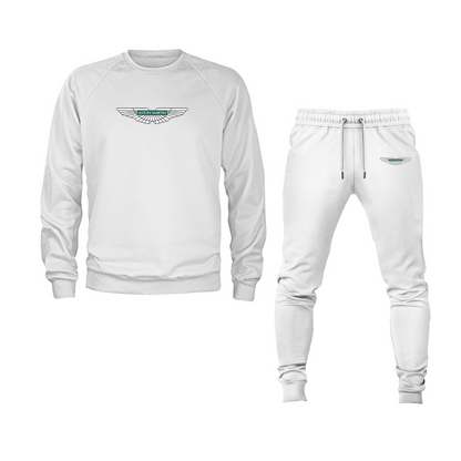 Men's Aston Martin Motorsports Car Crewneck Sweatshirt Joggers Suit