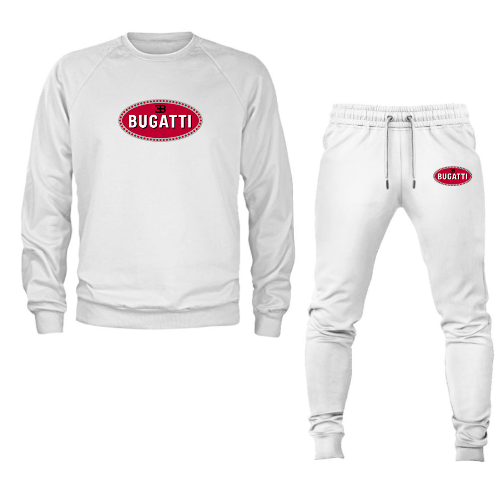 Men’s Bugatti Car Crewneck Sweatshirt Joggers Suit