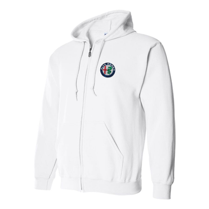 Men's Alfa Romeo Car Zipper Hoodie