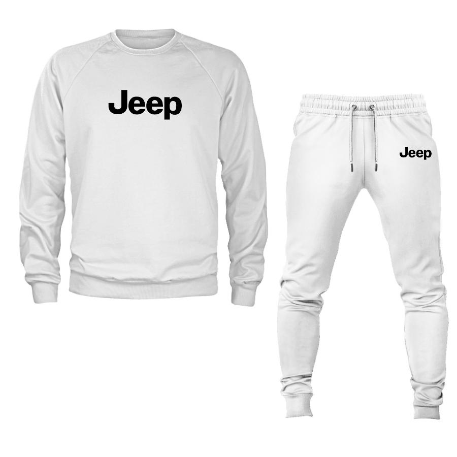 Men’s Jeep Car Crewneck Sweatshirt Joggers Suit