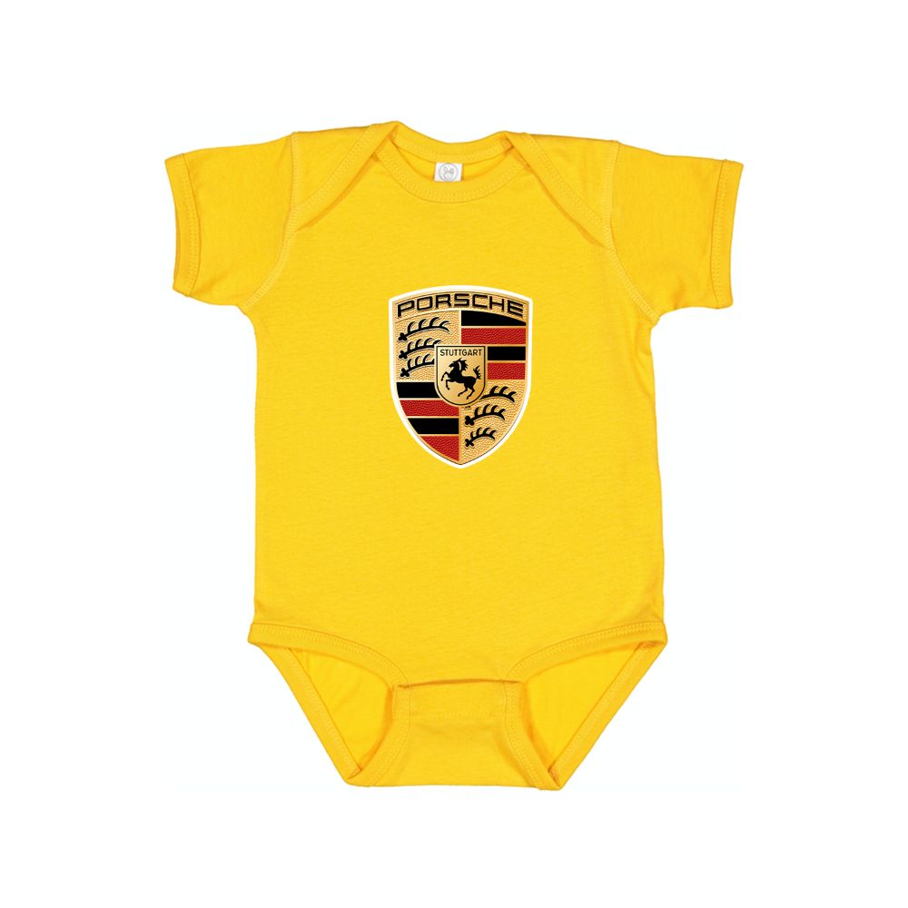 Porsche Car Baby Romper Onesie