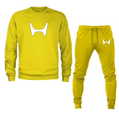 Men's Honda Car New Crewneck Sweatshirt Joggers Suit