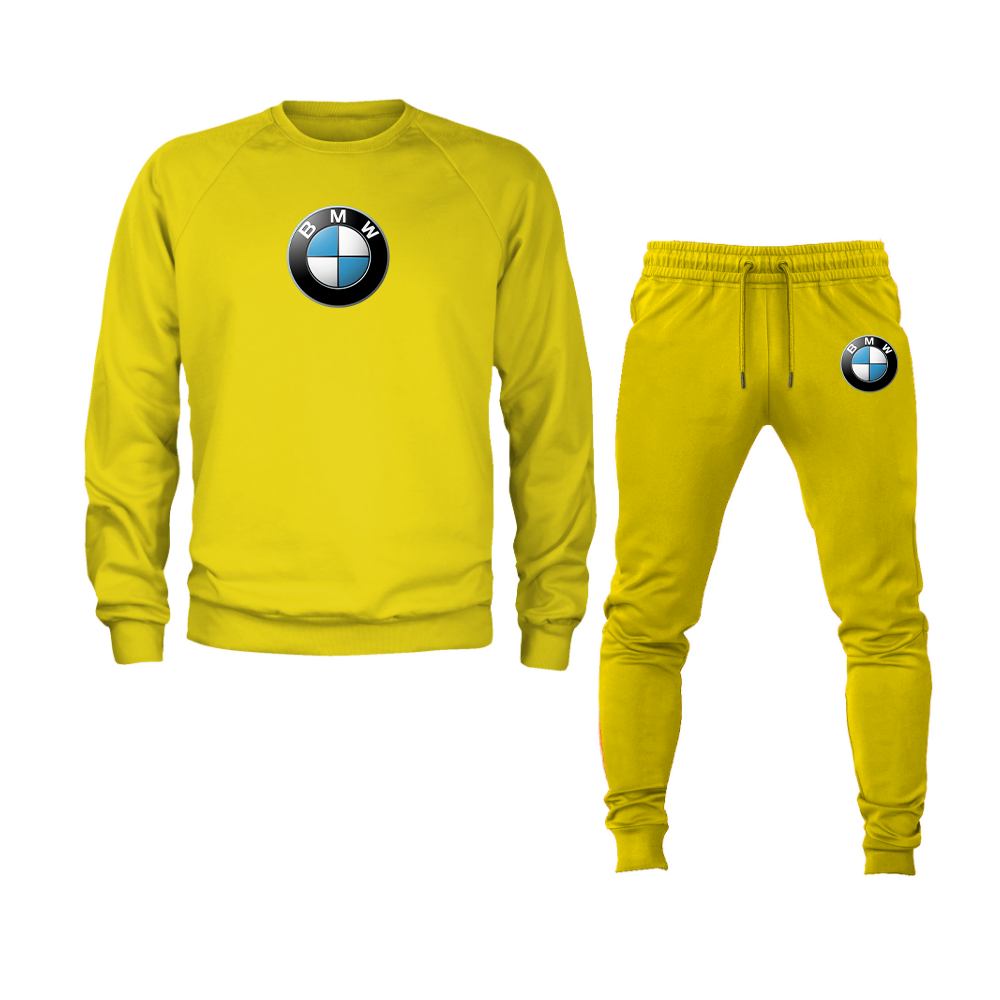 Men's BMW Motorsports Car Crewneck Sweatshirt Joggers Suit