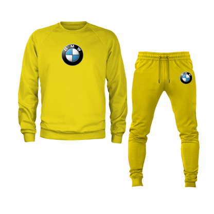 Men's BMW Motorsports Car Crewneck Sweatshirt Joggers Suit