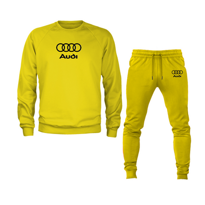 Men's Audi Motorsports Car Crewneck Sweatshirt Joggers Suit