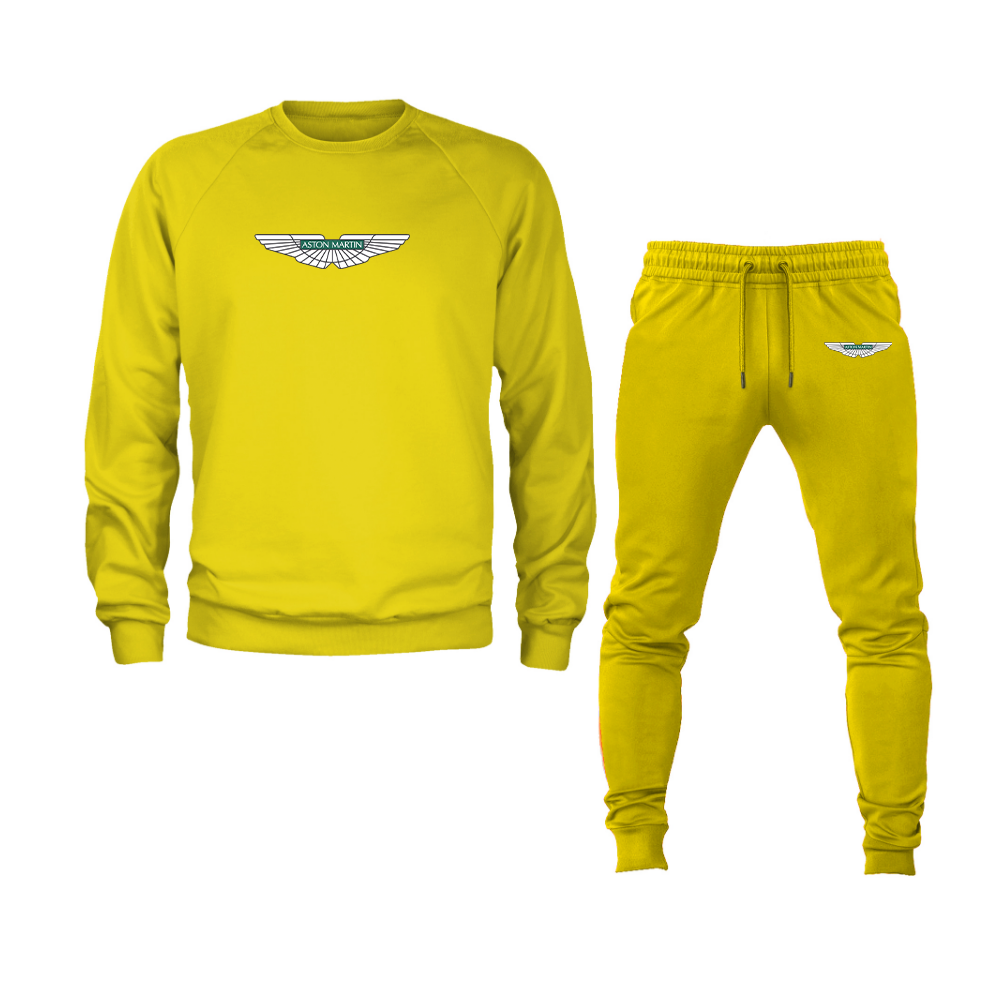 Men's Aston Martin Motorsports Car Crewneck Sweatshirt Joggers Suit