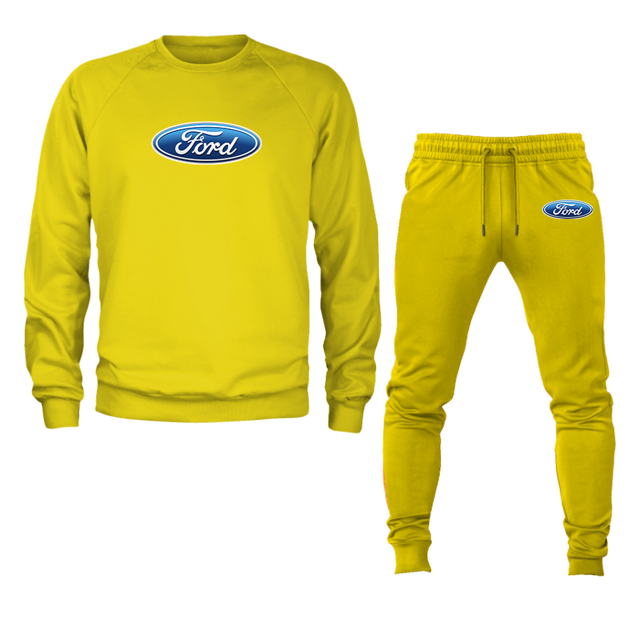 Men’s Ford Car Crewneck Sweatshirt Joggers Suit