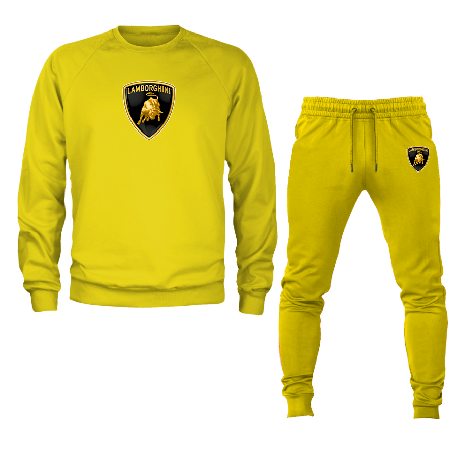 Men’s LamborghiniCar Crewneck Sweatshirt Joggers Suit