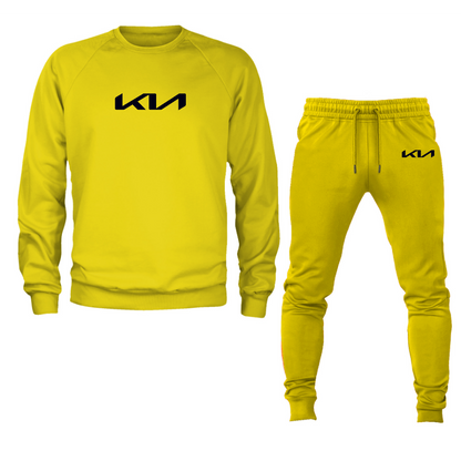 Men’s Kia Car Crewneck Sweatshirt Joggers Suit