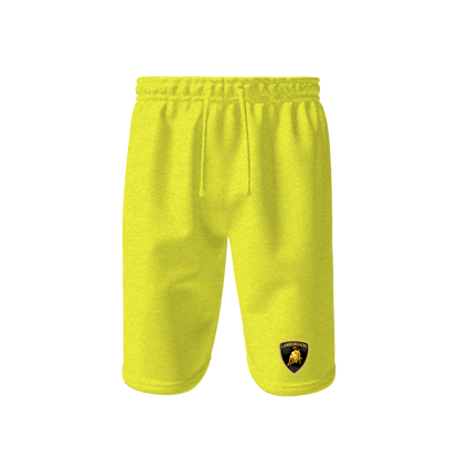 Men’s Lamborghini Car Athletic Fleece Shorts